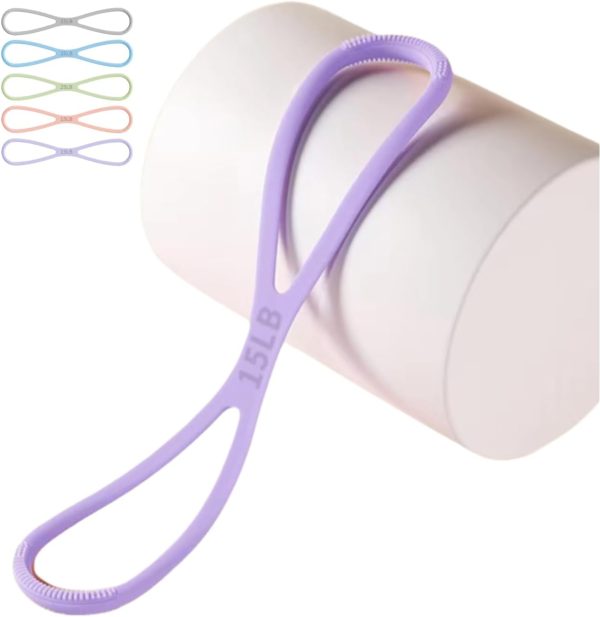 Resistance Bands, Figure 8 Resistance Bands for Women, Portable  Exercise Band for Arms, Back, Shoulder Stretch with Handles, Fullbody Yoga Pulling Rope