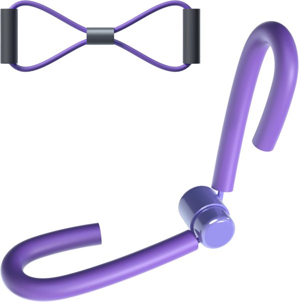 for Big-Size Thigh Muscle Fitness Exercise Equipment, Arm Leg Exerciser Pelvic Hip Trainer Inner Thigh Toner for Women Home Gym Yoga Workout Training, Including Resistance Band Figure-8